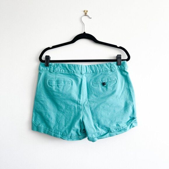 Banana Republic Women's Martin Fit Turquoise Shorts Cuffed Size 12 - Picture 2 of 9